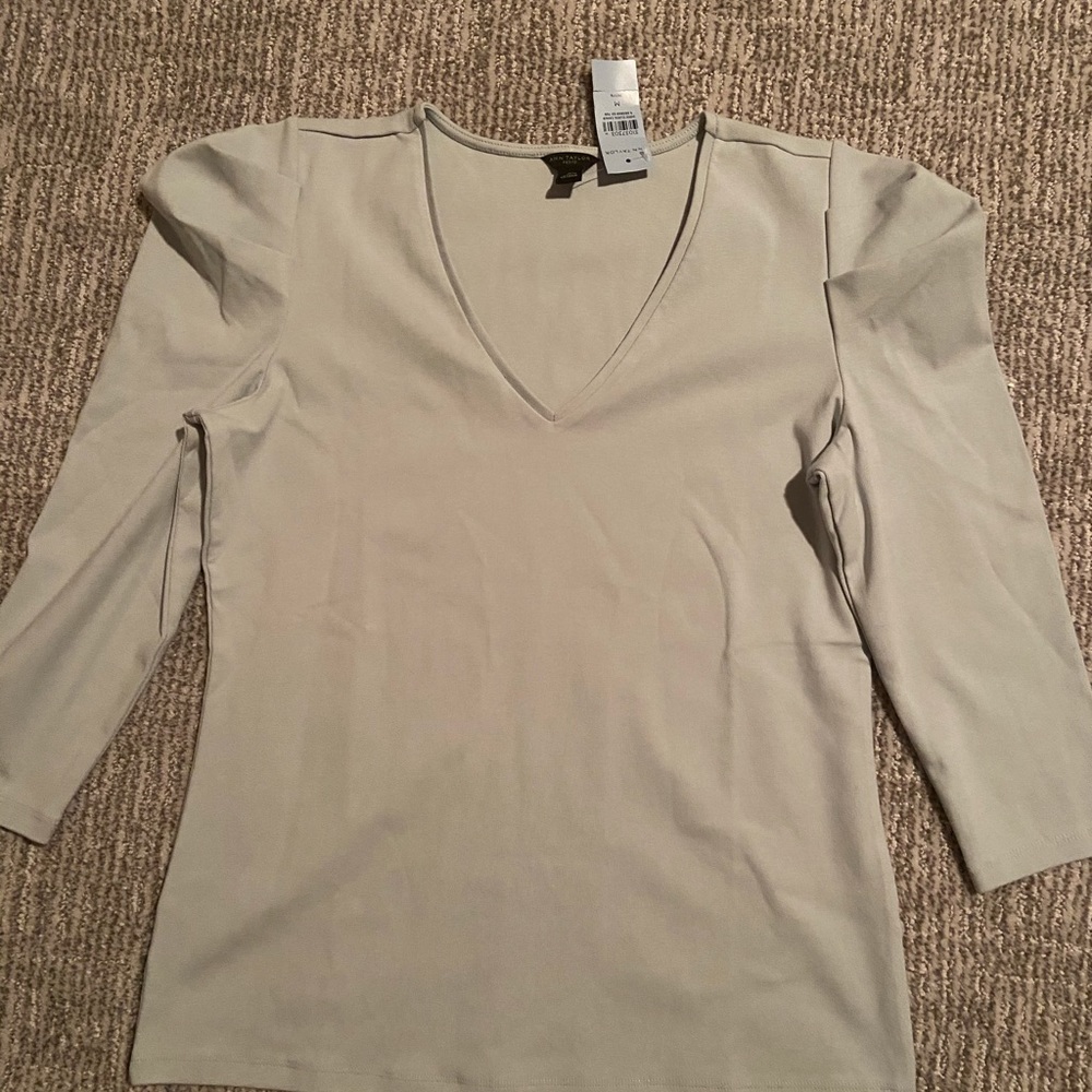 Ann Taylor puff shoulder top.